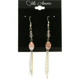 Mi Amore Drop-Dangle-Earrings Silver-Tone/Gold-Tone