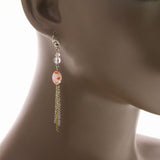 Mi Amore Drop-Dangle-Earrings Silver-Tone/Gold-Tone