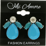 Mi Amore Dangle-Earrings Blue/Silver-Tone