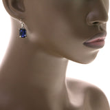 Mi Amore Dangle-Earrings Blue/Silver-Tone