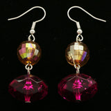 Mi Amore Drop-Dangle-Earrings Purple/Brown