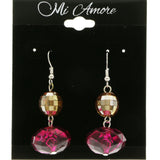 Mi Amore Drop-Dangle-Earrings Purple/Brown