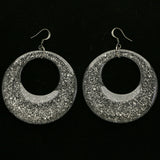 Mi Amore Dangle-Earrings Black/White