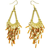 Mi Amore Drop-Dangle-Earrings Gold-Tone/Brown