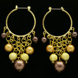 Mi Amore Drop-Dangle-Earrings Gold-Tone/Brown