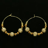 Mi Amore Hoop-Earrings Gold-Tone/Brown