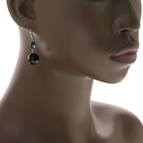 Mi Amore Drop-Dangle-Earrings Black/Silver-Tone