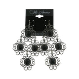 Mi Amore Drop-Dangle-Earrings Silver-Tone/Black