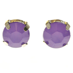 Mi Amore Post-Earrings Purple/Silver-Tone