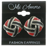 Mi Amore Post-Earrings Silver-Tone/Multicolor