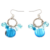 Mi Amore Drop-Dangle-Earrings Silver-Tone/Blue