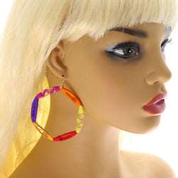 Mi Amore Dangle-Earrings Gold-Tone/Multicolor