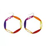 Mi Amore Dangle-Earrings Gold-Tone/Multicolor