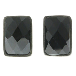 Mi Amore Acrylic Accents Post-Earrings Black/Gray