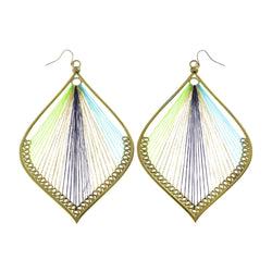 Mi Amore Large Dangle-Earrings Gold-Tone/Multicolor