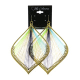 Mi Amore Large Dangle-Earrings Gold-Tone/Multicolor