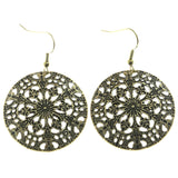 Mi Amore Filligree Dangle-Earrings Gold-Tone