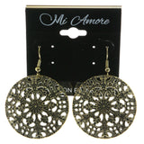 Mi Amore Filligree Dangle-Earrings Gold-Tone