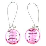 Mi Amore Dangle-Earrings Silver-Tone/Pink