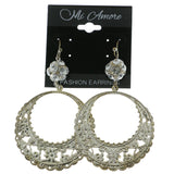 Mi Amore Crystal Accented Drop-Dangle-Earrings Gold-Tone
