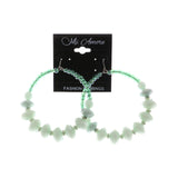 Mi Amore Dangle-Earrings Green/Silver-Tone