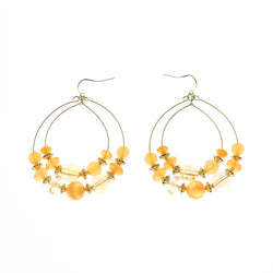 Mi Amore Drop-Dangle-Earrings Gold-Tone/Orange