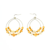 Mi Amore Drop-Dangle-Earrings Gold-Tone/Orange