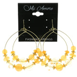 Mi Amore Drop-Dangle-Earrings Gold-Tone/Orange