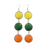 Mi Amore Drop-Dangle-Earrings Silver-Tone/Multicolor