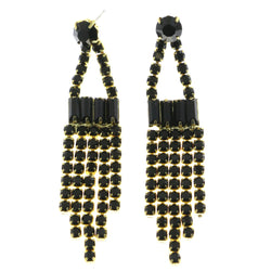 Mi Amore Dangle-Earrings Gold-Tone/Black