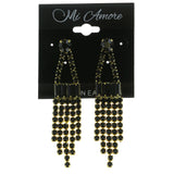 Mi Amore Dangle-Earrings Gold-Tone/Black