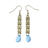 Mi Amore Drop-Dangle-Earrings Gold-Tone/Blue