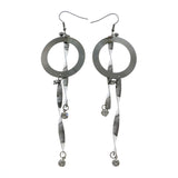 Mi Amore Drop-Dangle-Earrings Silver-Tone