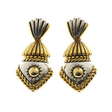 Mi Amore Dangle-Earrings Silver-Tone/Gold-Tone