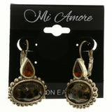 Mi Amore Dangle-Earrings Silver-Tone/Orange