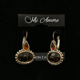 Mi Amore Dangle-Earrings Silver-Tone/Orange