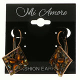 Mi Amore Dangle-Earrings Copper-Tone/Orange