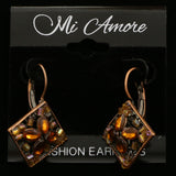 Mi Amore Dangle-Earrings Copper-Tone/Orange