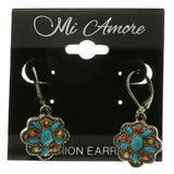 Mi Amore Dangle-Earrings Dark-Silver/Blue