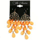 Mi Amore Chandelier-Earrings Gold-Tone/Orange