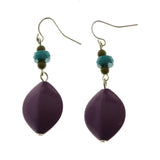 Mi Amore Dangle-Earrings Silver-Tone/Purple