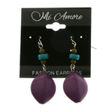 Mi Amore Dangle-Earrings Silver-Tone/Purple