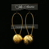 Mi Amore Dangle-Earrings Gold-Tone