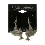 Mi Amore Dove Dangle-Earrings Silver-Tone