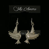 Mi Amore Dove Dangle-Earrings Silver-Tone