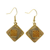 Mi Amore Dangle-Earrings Gold-Tone/Orange