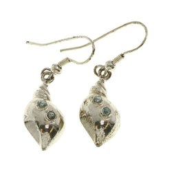 Mi Amore Sea Shell Dangle-Earrings Silver-Tone