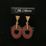 Mi Amore Dangle Post-Earrings Gold-Tone/Orange