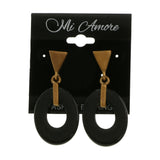 Mi Amore Dangle Post-Earrings Gold-Tone/Black