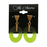 Mi Amore Dangle Post-Earrings Gold-Tone/Green